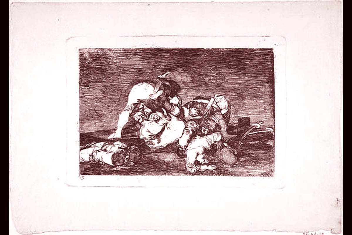 Portada del archivo: Plate 10 from "The Disasters of War" (Los Desastres de la Guerra): 'Nor do these' (Tampoco), de Francisco de Goya