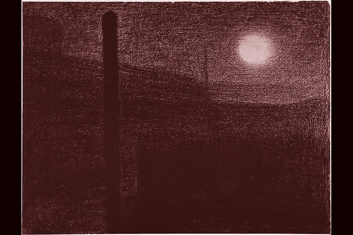 Portada del archivo: Courbevoie: Factories by Moonlight, de Georges Seurat