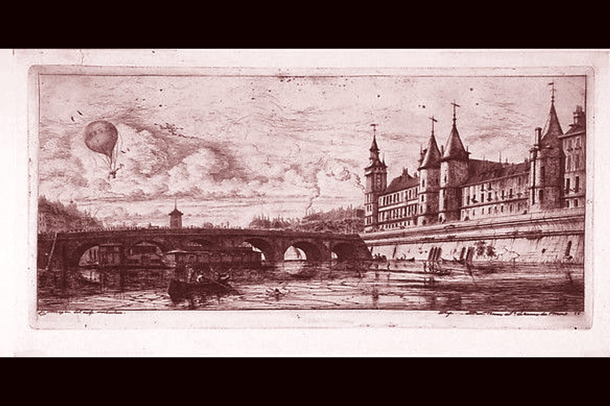 Portada del archivo: Pont-au-change, Paris, de Charles Meryon