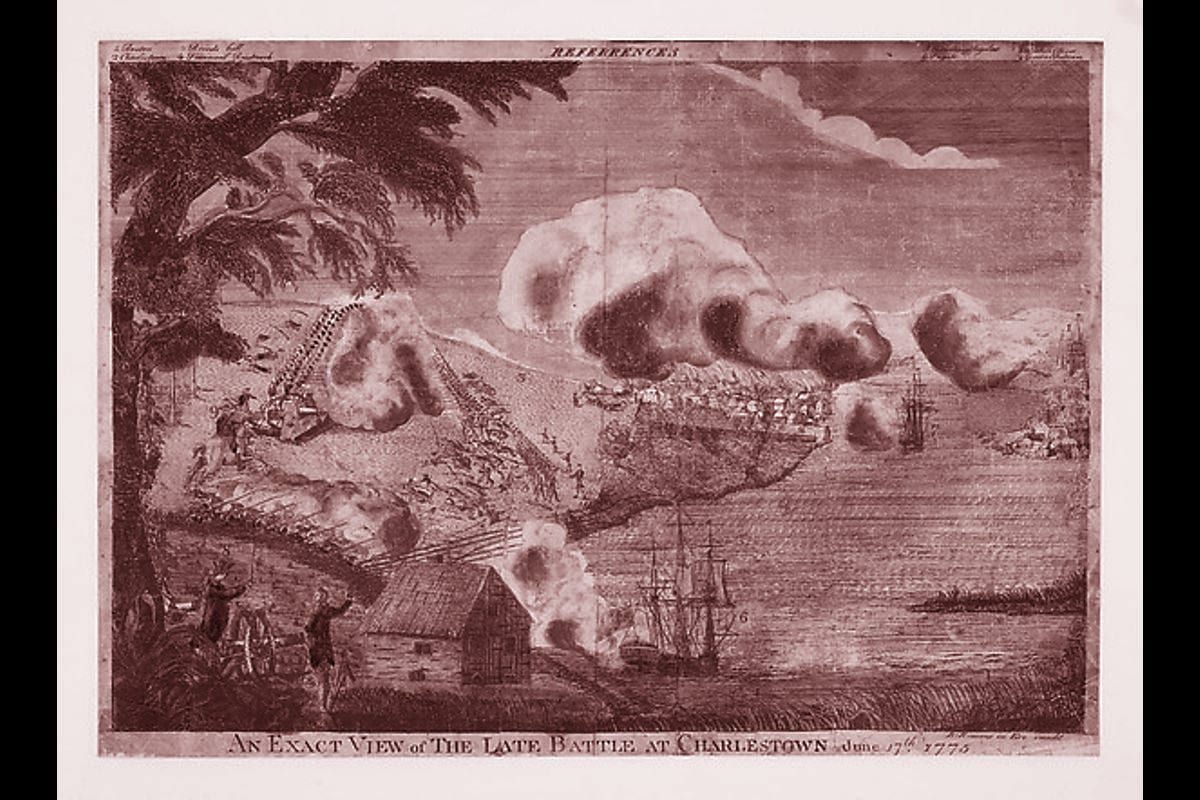 Portada del archivo: An Exact View of the Late Battle at Charlestown, June 17th, 1775, de Bernard Romans