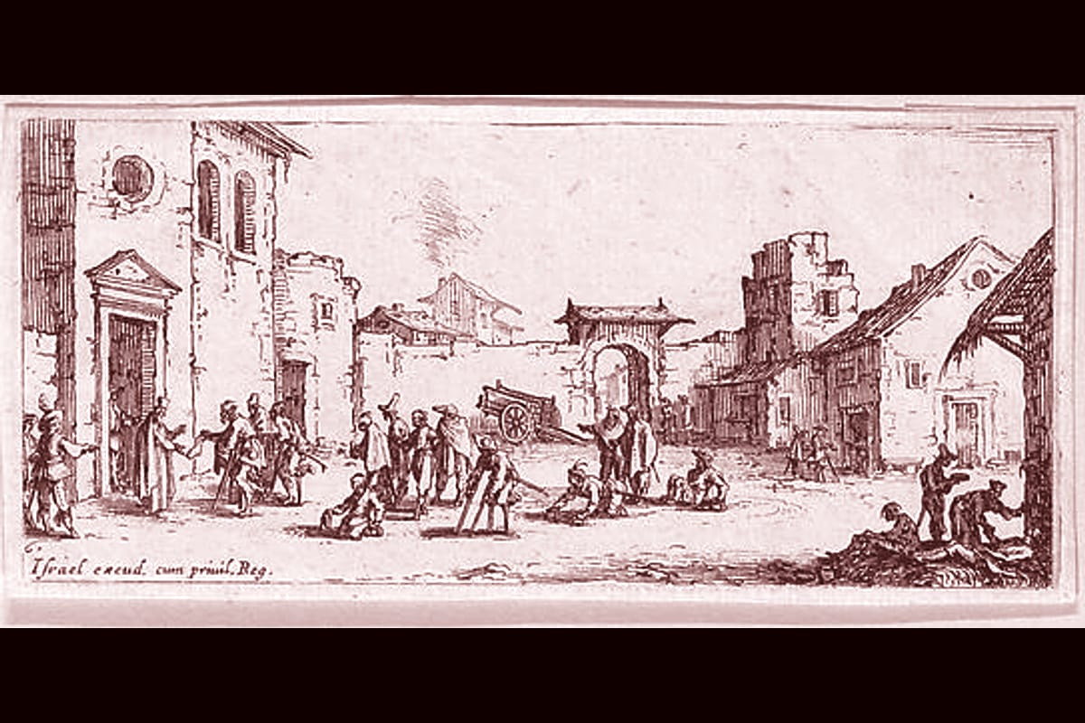 Portada del archivo: L'Hopital (The Hospital), plate 6 from "Les Petites Misères de la Guerre" (The Little Miseries o…, de Jacques Callot