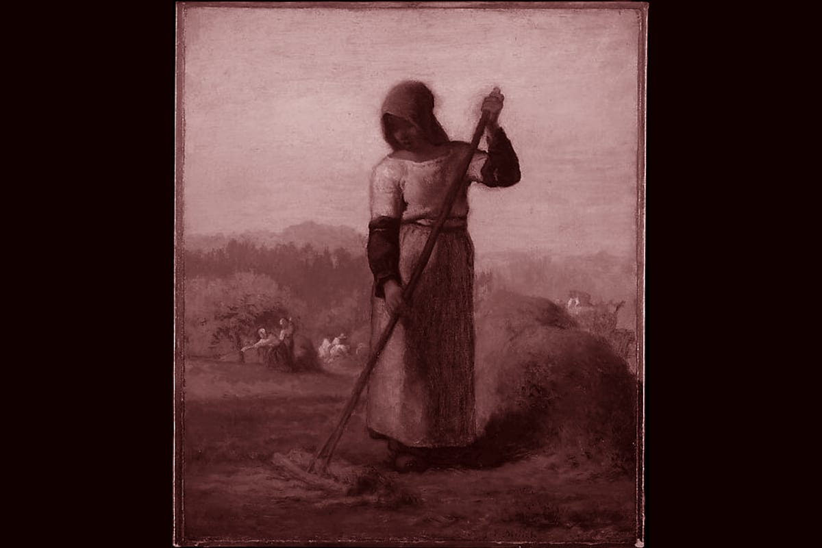 Portada del archivo: Woman with a Rake, de Jean-François Millet