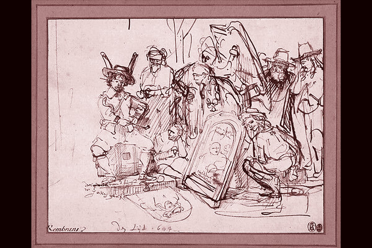 Portada del archivo: Satire on Art Criticism, de Rembrandt van Rijn